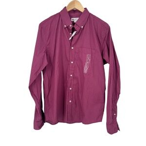 New‎ GAP Button Down Shirt Dotted Untucked Fit Long Sleeve Casual Top Medium
